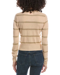 Brodie Cashmere Brodie Cashmere Simone Stripe Cashmere-Blend Cashmere Sweater