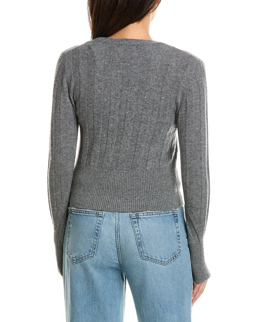 Brodie Cashmere Brodie Cashmere Slim Fit Rib Cashmere Cardigan
