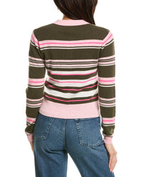 Brodie Cashmere Brodie Cashmere Slim Fit Stripey Polo Cashmere Sweater