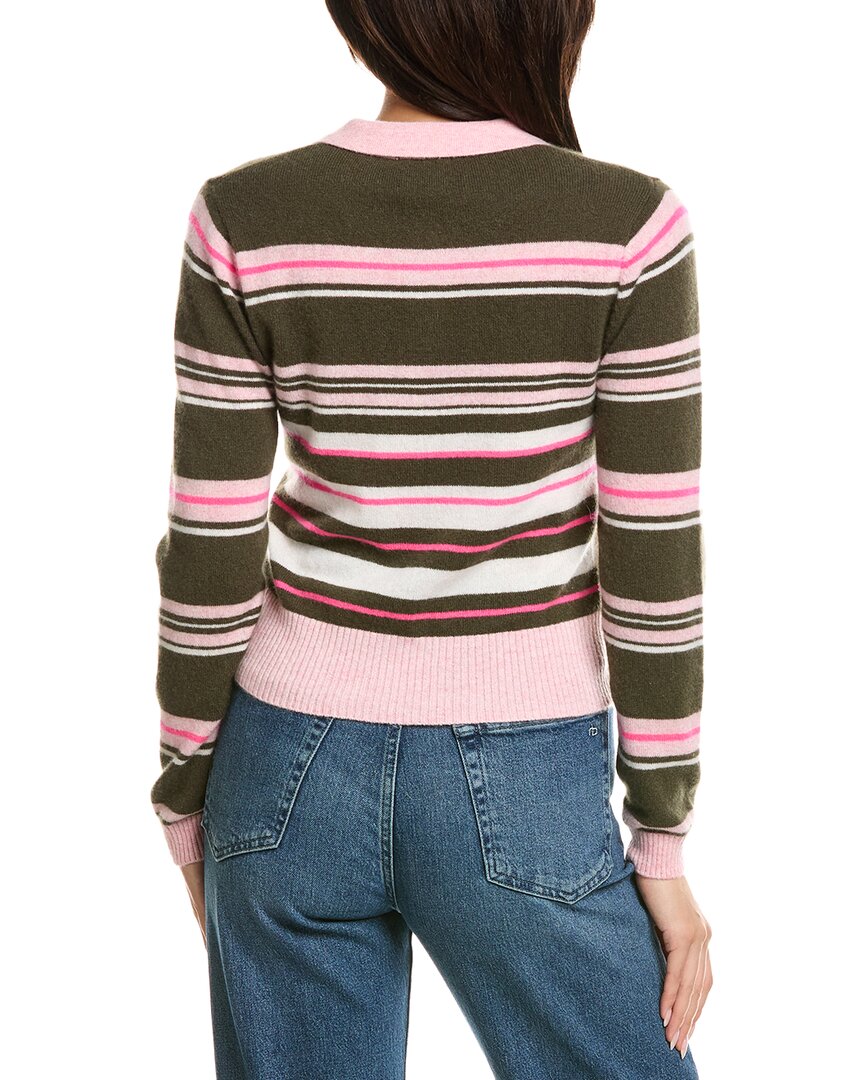 Brodie Cashmere Brodie Cashmere Slim Fit Stripey Polo Cashmere Sweater