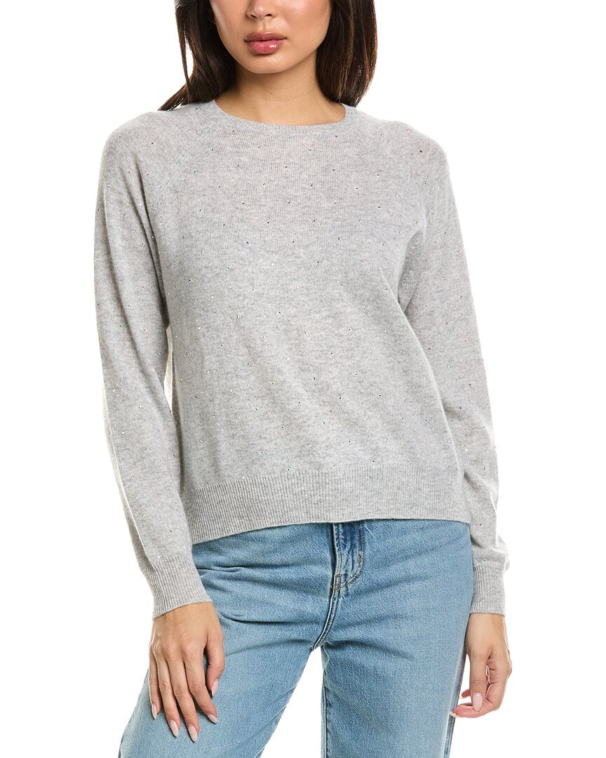 Brodie Cashmere Brodie Cashmere Sparkle Mini Cashmere Sweater