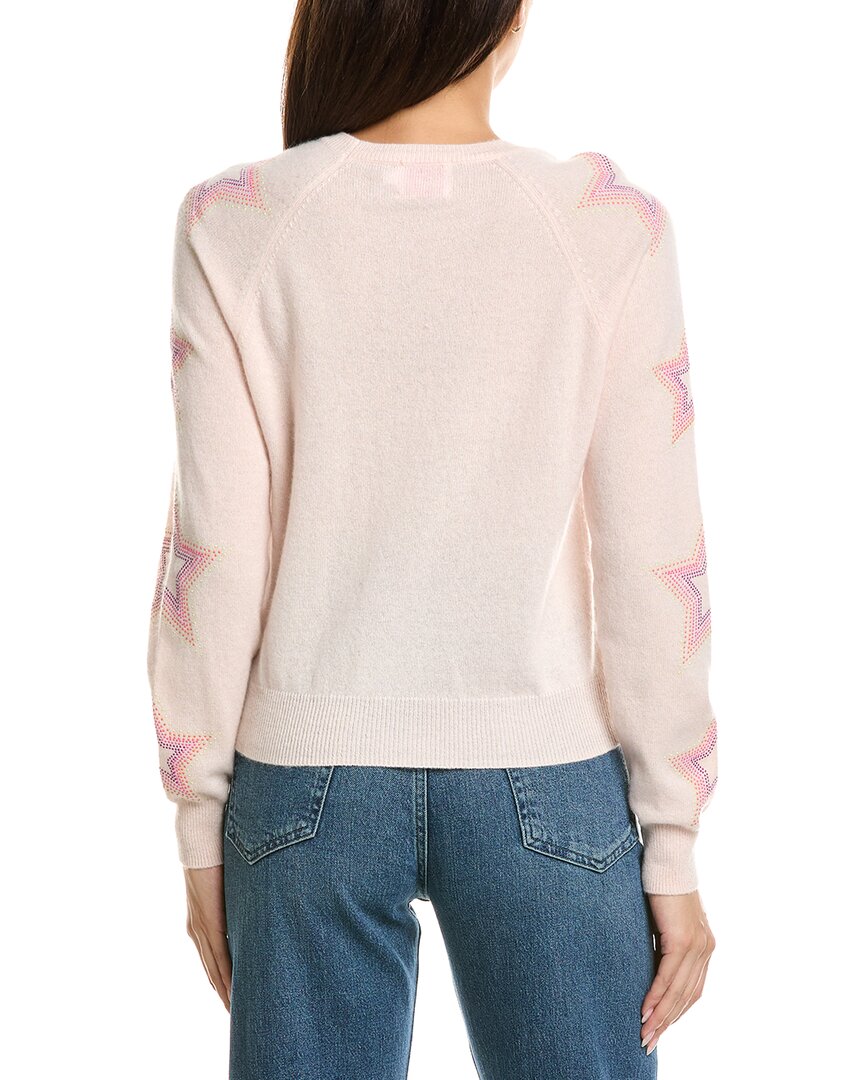 Brodie Cashmere Brodie Cashmere Star Dust Sleeve Crewneck Cashmere Sweater
