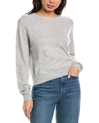 Brodie Cashmere Brodie Cashmere Star Dust Sleeve Crewneck Cashmere Sweater