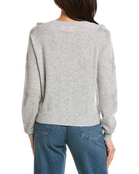 Brodie Cashmere Brodie Cashmere Star Dust Sleeve Crewneck Cashmere Sweater