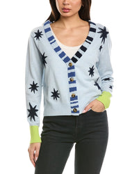 Brodie Cashmere Brodie Cashmere Star Motif Cashmere Cardigan
