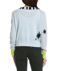 Brodie Cashmere Brodie Cashmere Star Motif Cashmere Cardigan
