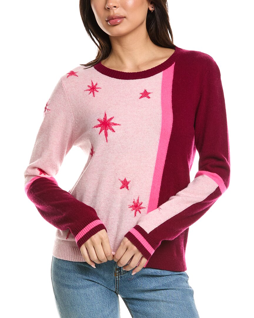 Brodie Cashmere Brodie Cashmere Star Motif Crewneck Cashmere Sweater