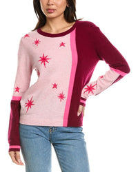 Brodie Cashmere Brodie Cashmere Star Motif Crewneck Cashmere Sweater