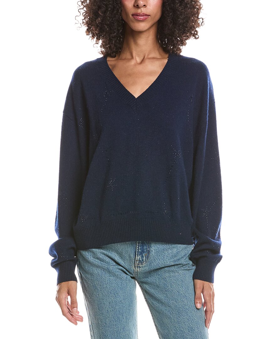 Brodie Cashmere Brodie Cashmere Stargazer Hotfix V-Neck Cashmere Sweater
