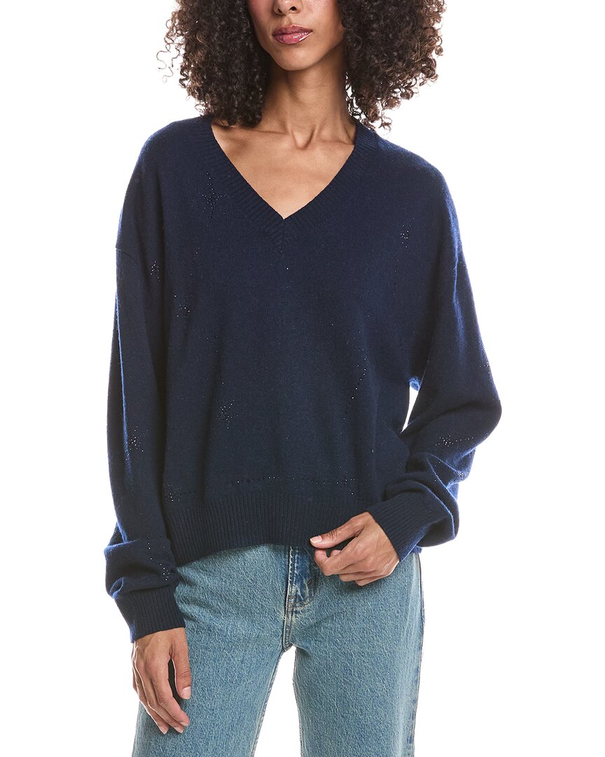 Brodie Cashmere Brodie Cashmere Stargazer Hotfix V-Neck Cashmere Sweater
