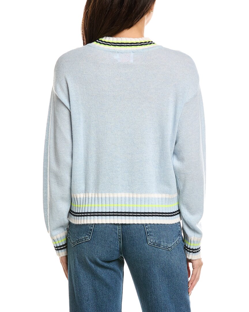 Brodie Cashmere Brodie Cashmere Stitchy Trim Crewneck Cashmere Sweater