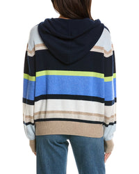 Brodie Cashmere Brodie Cashmere Striped Cashmere Hoodie