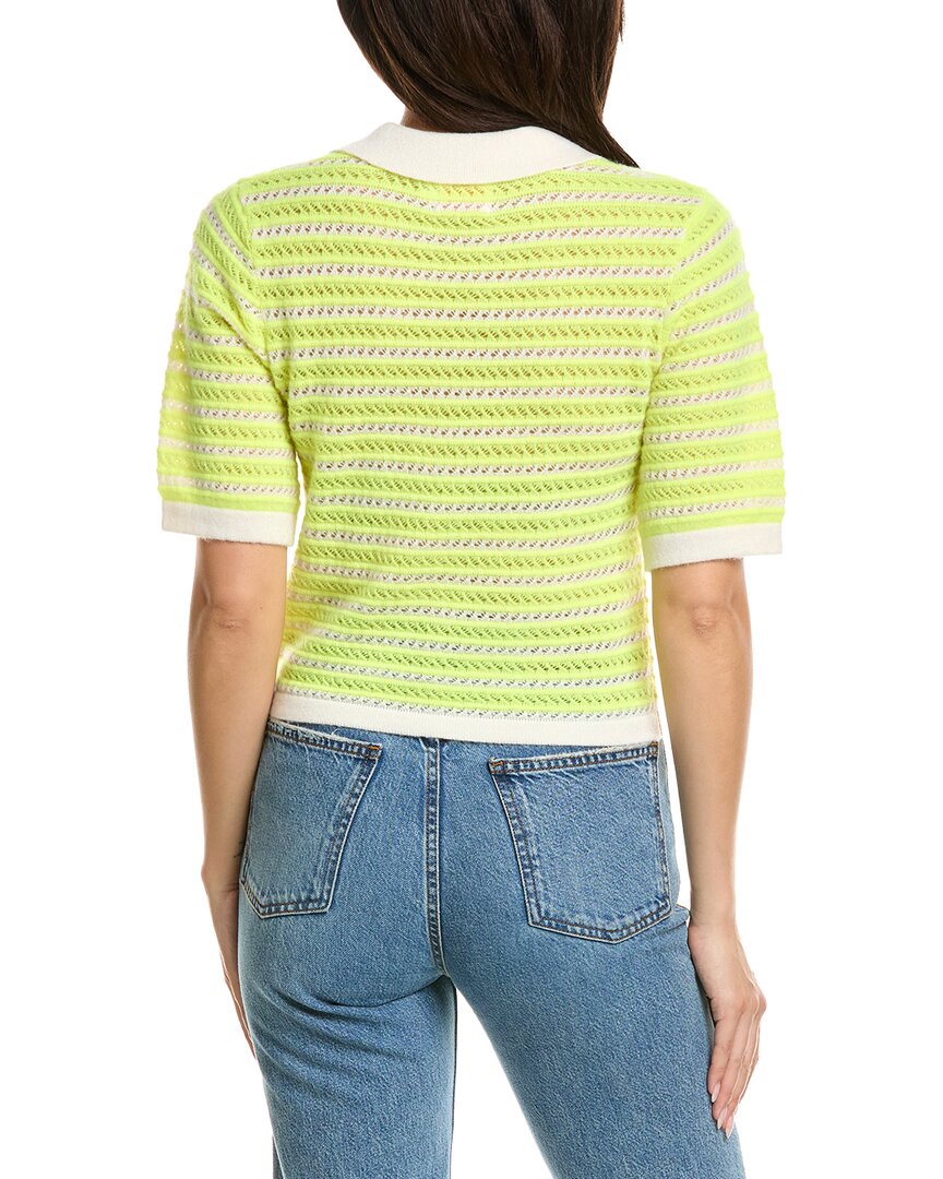 Brodie Cashmere Brodie Cashmere Suzie Stitch Cashmere Polo Cashmere Sweater