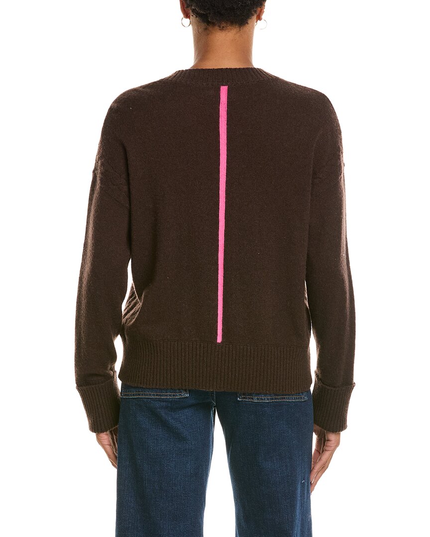 Brodie Cashmere Brodie Cashmere Turn Back Cuffs V-Neck Cashmere Sweater