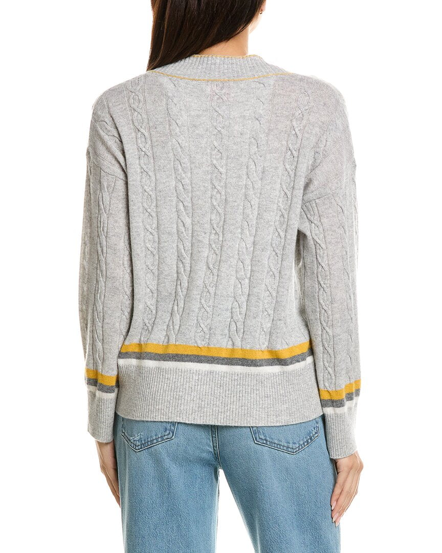 Brodie Cashmere Brodie Cashmere Varsity Cable Cashmere Cardigan