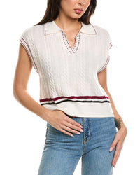 Brodie Cashmere Brodie Cashmere Varsity Cable Cashmere Tank