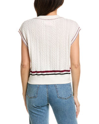 Brodie Cashmere Brodie Cashmere Varsity Cable Cashmere Tank