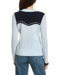 Brodie Cashmere Brodie Cashmere Willow Western Polo Cashmere Sweater