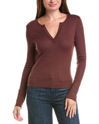 Michael Stars Michael Stars Salem Mixed Henley Top