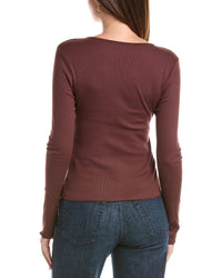 Michael Stars Michael Stars Salem Mixed Henley Top