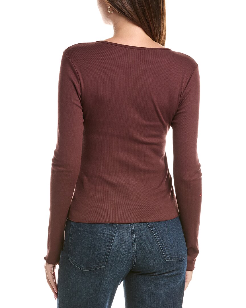 Michael Stars Michael Stars Salem Mixed Henley Top