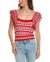 Autumn Cashmere Autumn Cashmere 2-Tone Knit Tank Top
