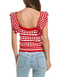 Autumn Cashmere Autumn Cashmere 2-Tone Knit Tank Top