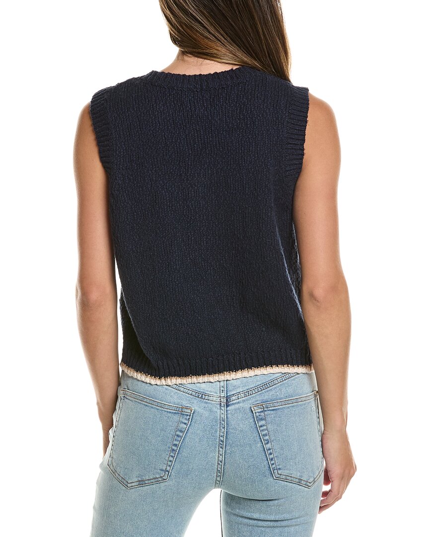 Autumn Cashmere Autumn Cashmere Contrast Knit Vest