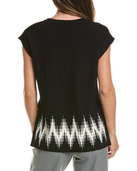 Autumn Cashmere Autumn Cashmere Chevron Border Stitch Top