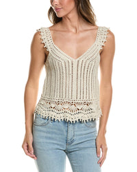 Autumn Cashmere Autumn Cashmere Crochet Cami Top