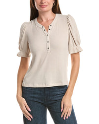 Michael Stars Michael Stars Jayden Ribbed Henley Femme Top