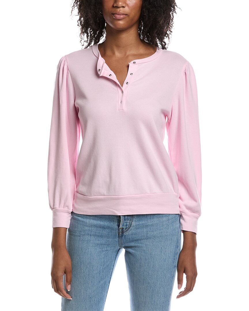 Michael Stars Michael Stars Sophy Puff Sleeve Henley T-Shirt
