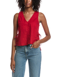 Michael Stars Michael Stars Gio Little Linen V-Neck Top