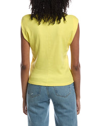 Michael Stars Michael Stars Faye Power Shoulder Polo Shirt