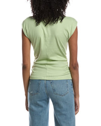Michael Stars Michael Stars Amara Mock Neck Powershoulder Top