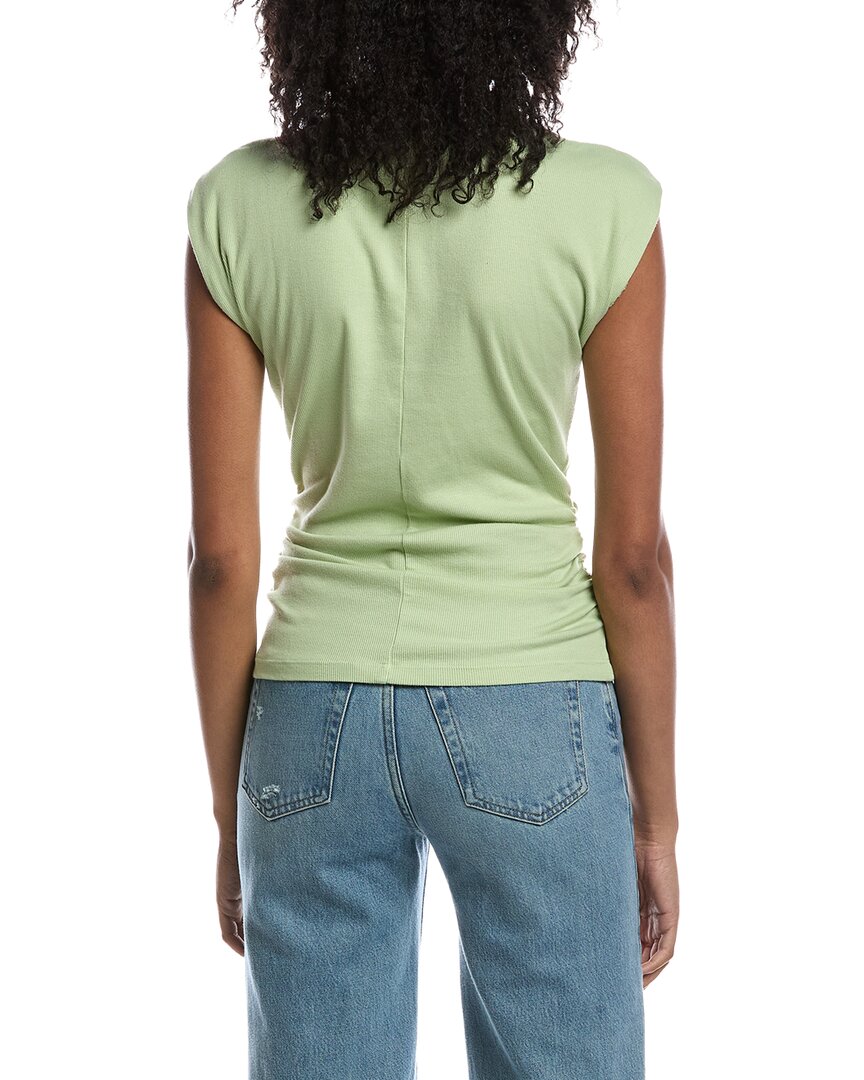 Michael Stars Michael Stars Amara Mock Neck Powershoulder Top