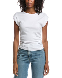 Michael Stars Michael Stars Joni Crewneck Power Shoulder Top