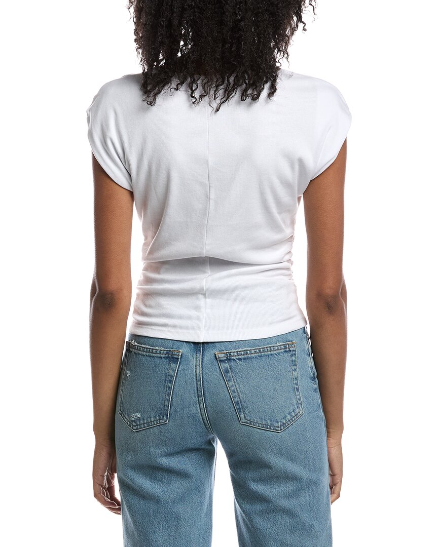 Michael Stars Michael Stars Joni Crewneck Power Shoulder Top