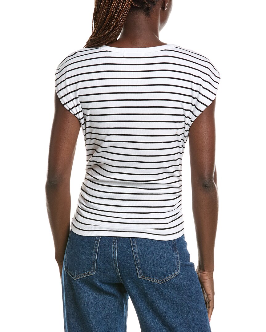 Michael Stars Michael Stars Joni Crewneck Power Shoulder Top