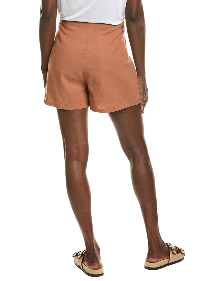 Michael Stars Michael Stars Linen-Blend Mini Skort