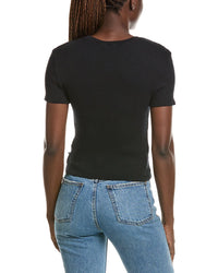 Michael Stars Michael Stars Stella Twisted Front Cropped T-Shirt