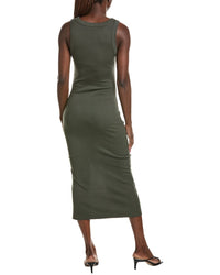 Michael Stars Michael Stars Tala Sleeveless Shirred Seam Midi Dress