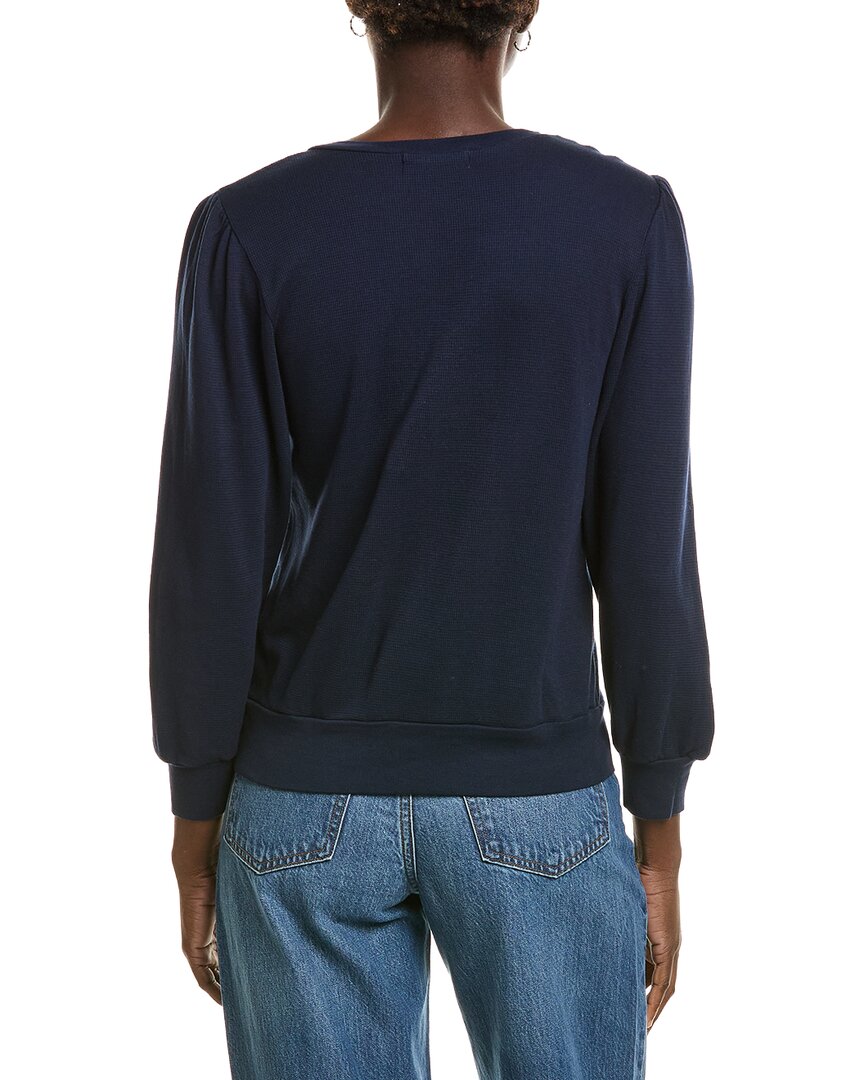 Michael Stars Sophy Puff Sleeve Henley T-Shirt