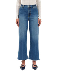 Daze Denim Daze Denim Pleaser Indigo Wave High Rise Wide Ankle Jean