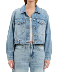 Daze Denim Daze Denim Bestie Caught Up Cropped Denim Jacket