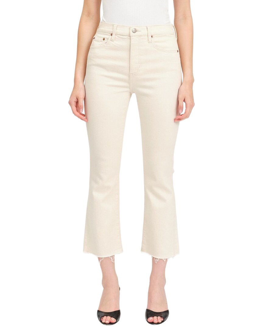Daze Denim Daze Denim Shy Girl Raw Cut High Rise Crop Kick Flare Jean
