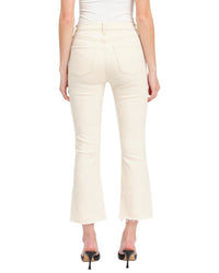 Daze Denim Daze Denim Shy Girl Raw Cut High Rise Crop Kick Flare Jean