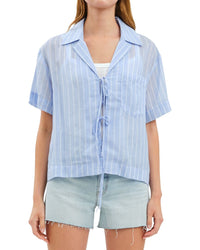 Daze Denim Daze Denim Buttercup Tie Front Shirt