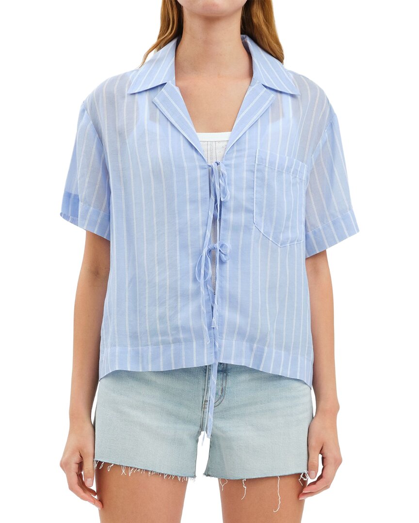 Daze Denim Daze Denim Buttercup Tie Front Shirt