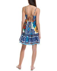 FARM Rio Farm Rio Flower Tapestry Mini Dress